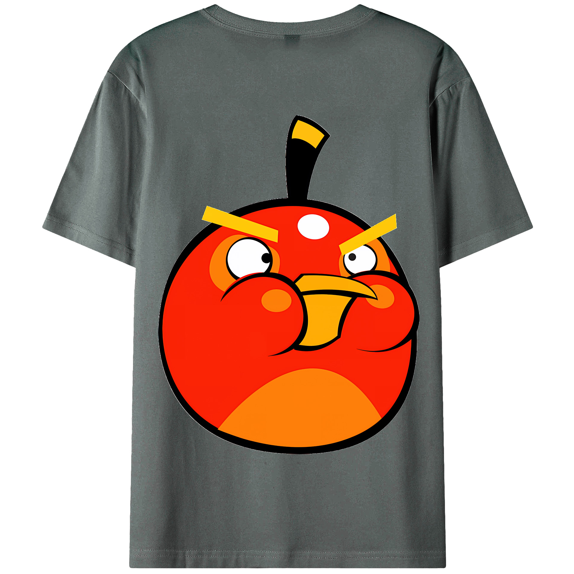（画像用） Angry Birds アングリーバード 綿100％半袖Tシャツ（背面プリント）